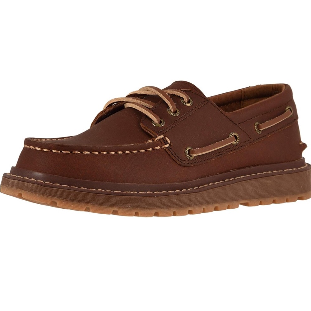 Sperry Genuine Leather / Suede kids boat sneaker size3
